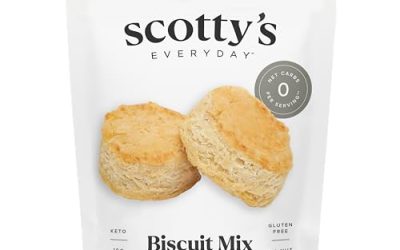 Scotty’s Everyday – Keto Biscuit Zero Carb Mix – 0g Net carbs, 0g Added Sugar, Gluten-Free, High Fiber – No Nut Flours – 9.8oz, Pack of 1