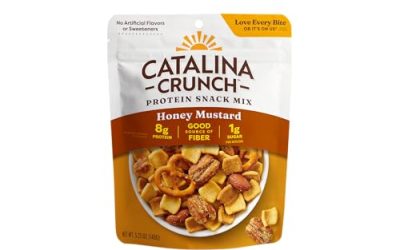 Catalina Crunch Protein Snack Mix – 8g Protein, 1g Sugar per Serving – Good Source of Fiber, Keto, Gluten Free – Honey Mustard, 5.25 Ounce Bag (Pack of 1)