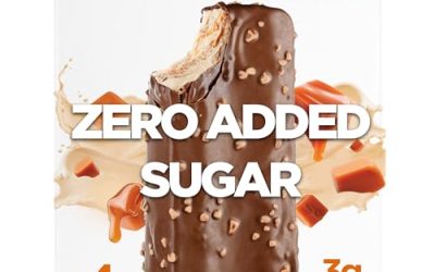 Keto Pint Zero Sugar Added Salted Caramel Almond Ice Cream Bars Keto Friendly, 3g Net Carbs 2.75 fl. oz., 4 count (Frozen)