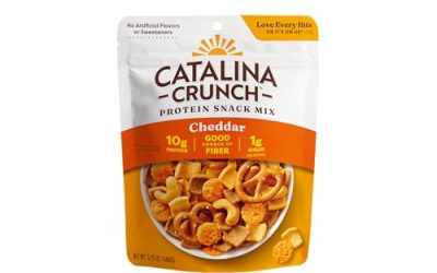 Catalina Crunch Protein Snack Mix with Cheese Crisps – 10g Protein, 1g Sugar per Serving – Good Source of Fiber, Keto, Gluten Free – Cheddar, 5.25 Ounce Bag (Pack of 1)