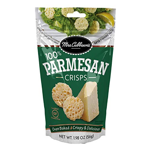 Mrs. Cubbison’s 100% Parmesan Crisps – 1.98 oz – Oven Baked – Gluten Free – Keto Friendly